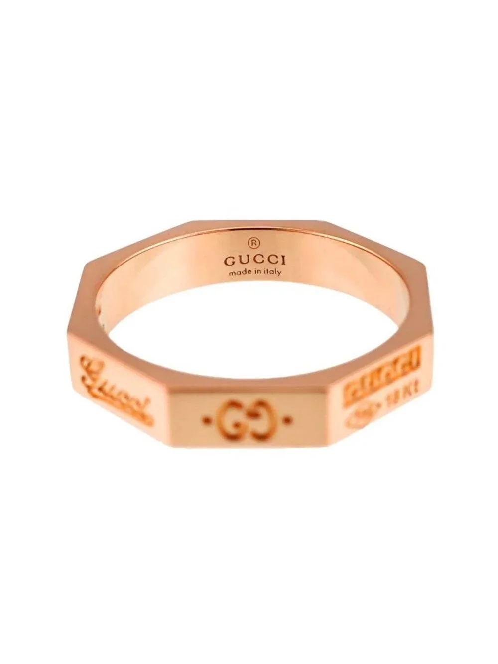 Gucci Octagonal Ring 18k PG Pink Gold